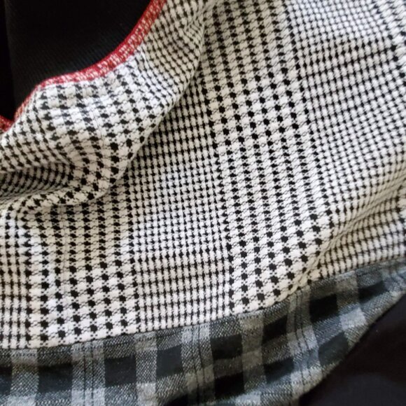 Cleo size XXL mock neck, multi plaid sweatshirt - Picture 3 of 5